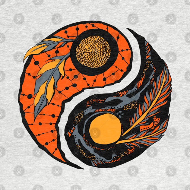 Orangrey Yin Yang by kenallouis